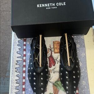 Brand new Kenneth Cole Black Studded Loafers